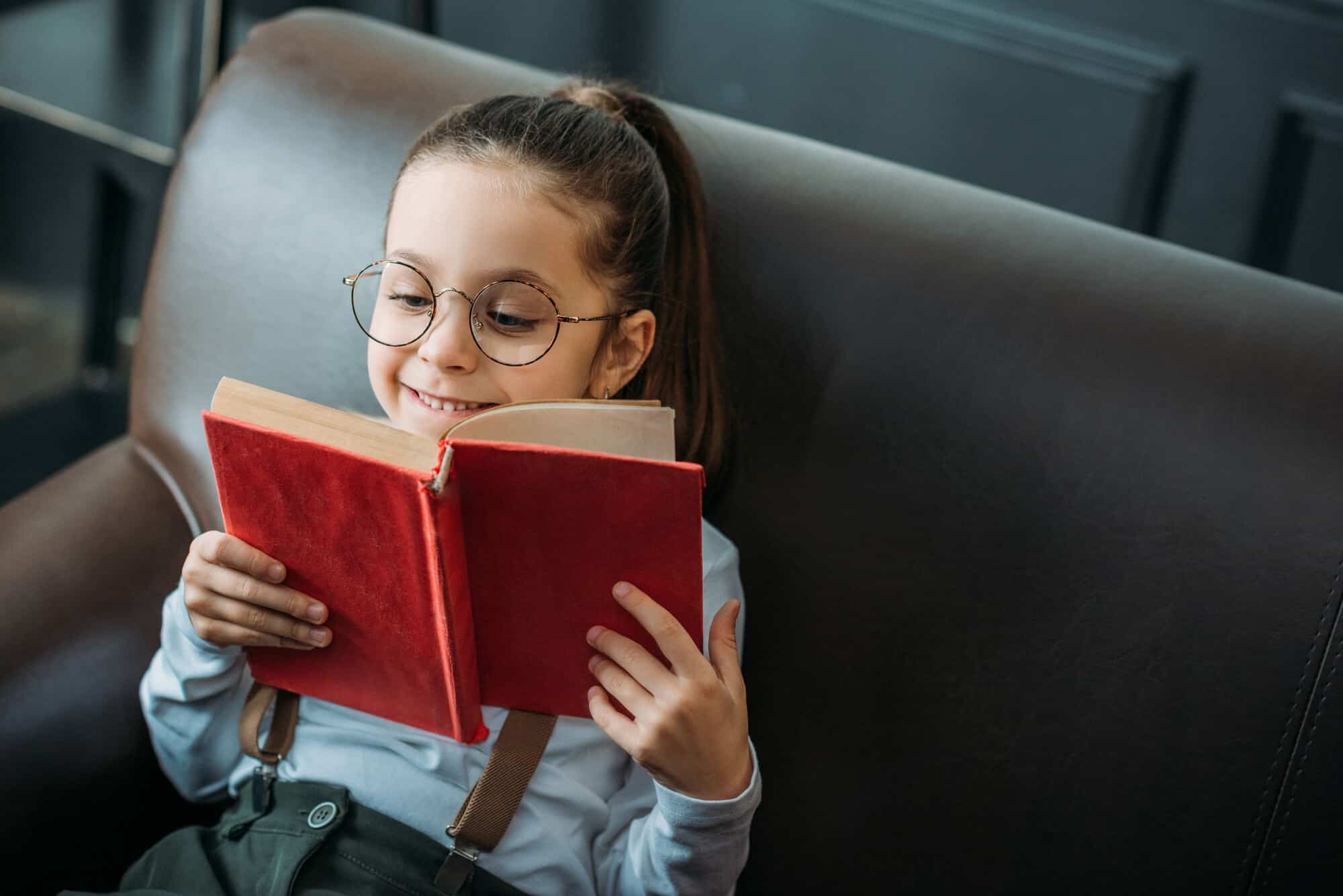 girl reading a book